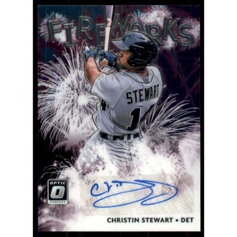 2020 Donruss Optic Fireworks Signatures #38 Christin Stewart