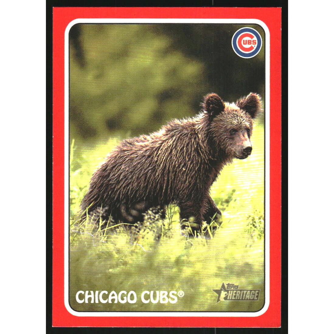 2024 Topps Heritage '75 Topps Zoo's Who Stick-Ons Red #75Z7 Chicago Cubs