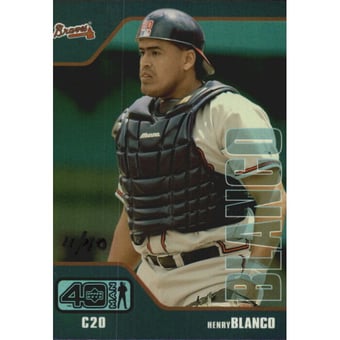 2002 Upper Deck 40-Man Electric Rainbow #493 Henry Blanco