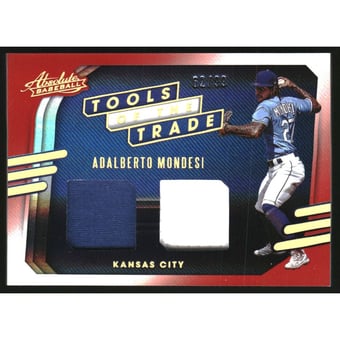 2021 Absolute Tools of the Trade Dual Swatches Spectrum Red #2 Adalberto Mondesi/99