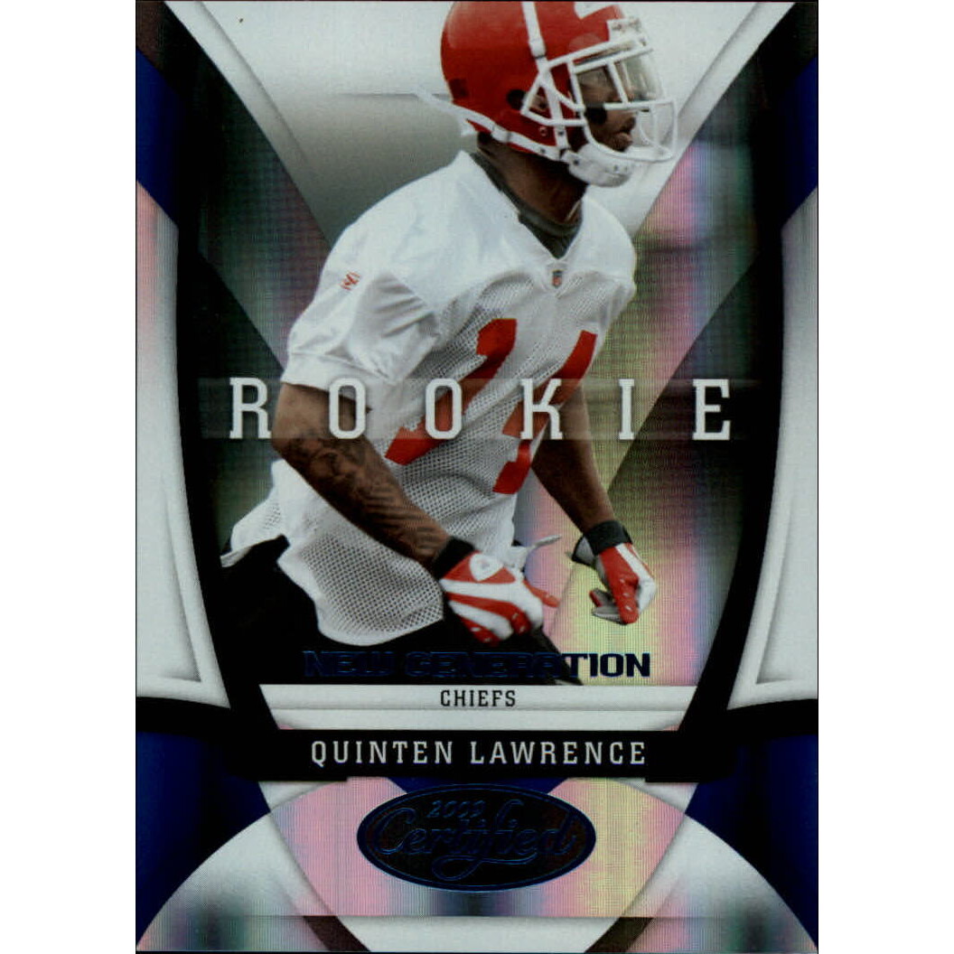 2009 Certified Mirror Blue #187 Quinten Lawrence