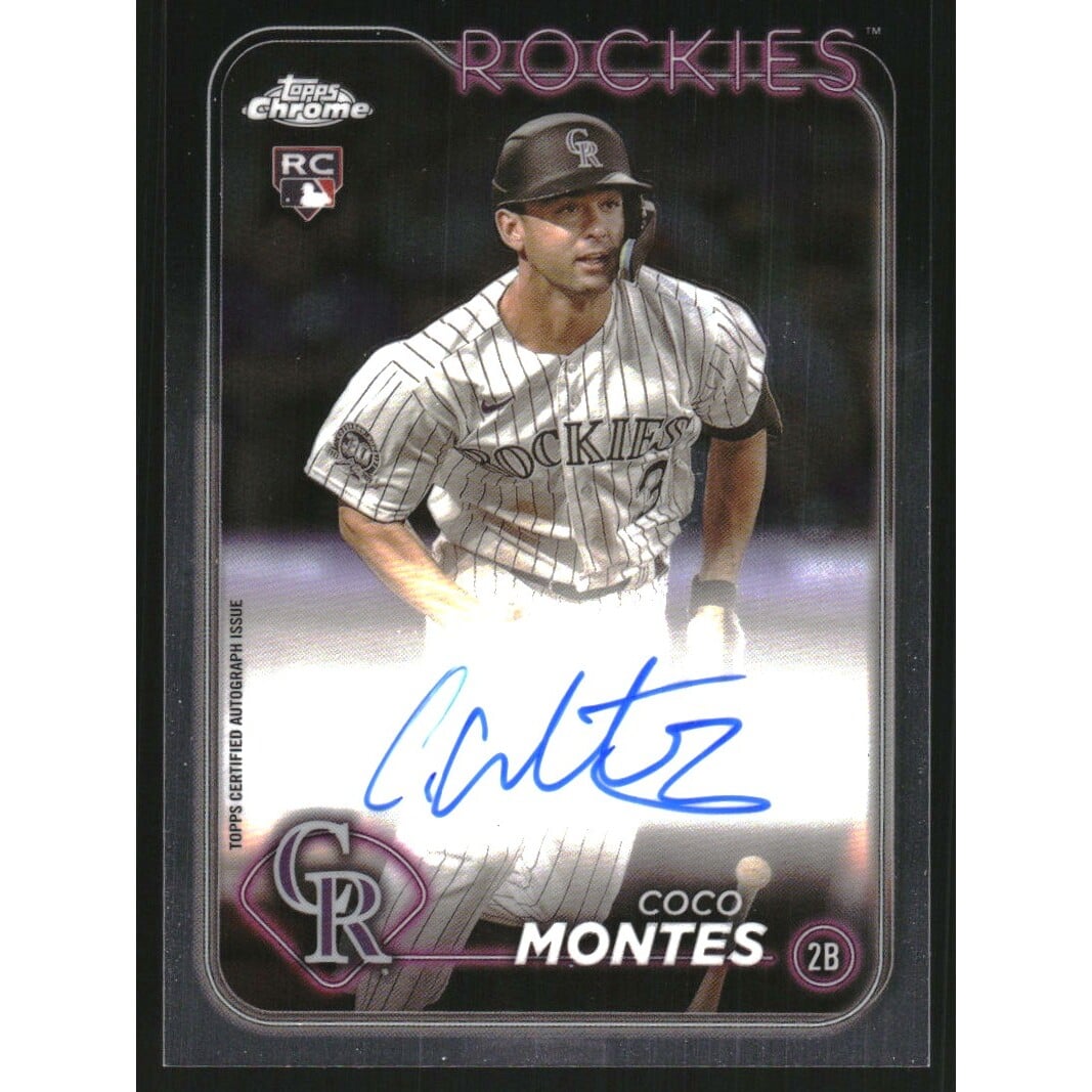 2024 Topps Chrome Rookie Autographs #RACMO Coco Montes. rookie card picture