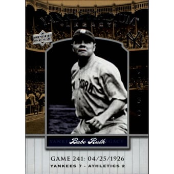 2008 Upper Deck Yankee Stadium Legacy Collection #241 Babe Ruth