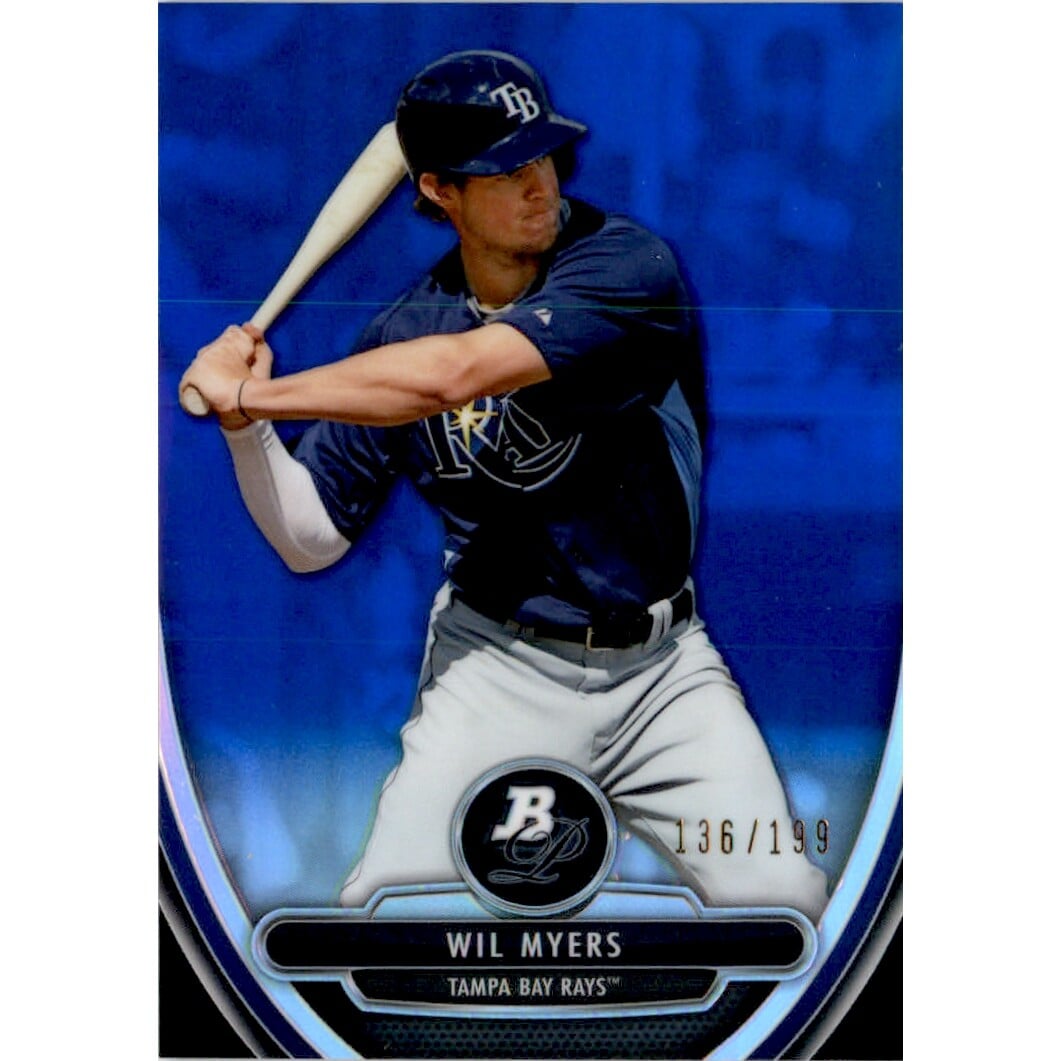 2013 Bowman Platinum Chrome Prospects Blue Refractors #BPCP6 Wil Myers