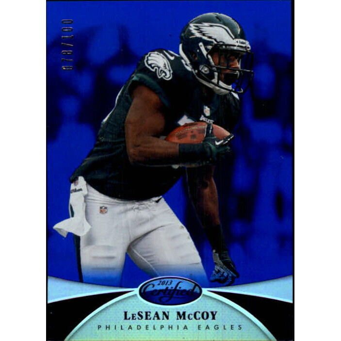 2013 Certified Mirror Blue #124 LeSean McCoy 2013 Certified Mirror Blue #124 LeSean McCoy