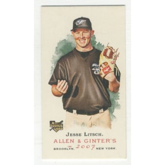 2007 Topps Allen and Ginter Mini A and G Back #349 Jesse Litsch SP