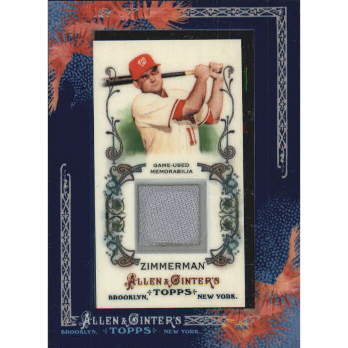 2011 Topps Allen and Ginter Relics #RZ Ryan Zimmerman 2011 Topps Allen and Ginter Relics #RZ Ryan Zimmerman