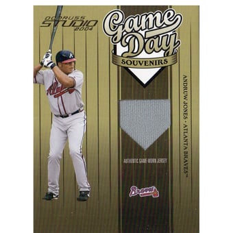 2004 Studio Game Day Souvenirs #7 Andruw Jones Jsy