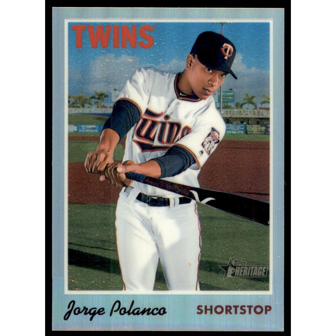 2019 Topps Heritage Chrome Refractors #THC93 Jorge Polanco MB