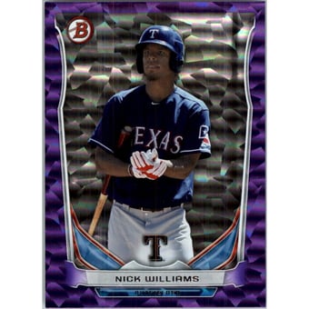 2014 Bowman Draft Top Prospects Purple Ice #TP70 Nick Williams