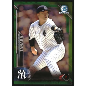 2016 Bowman Chrome Green Refractors #81 Masahiro Tanaka