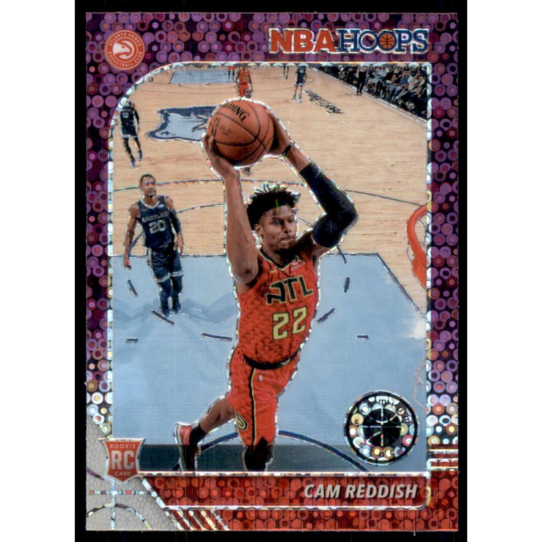 2019-20 Hoops Premium Stock Prizms Purple Disco #207 Cam Reddish