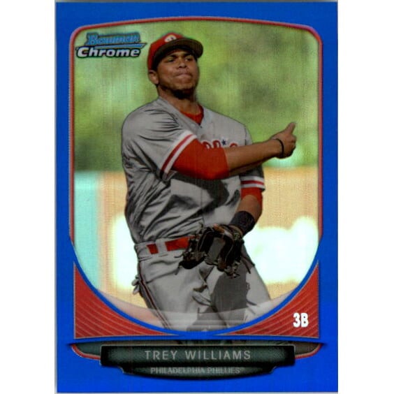 2013 Bowman Chrome Mini Blue Refractors #253 Trey Williams
