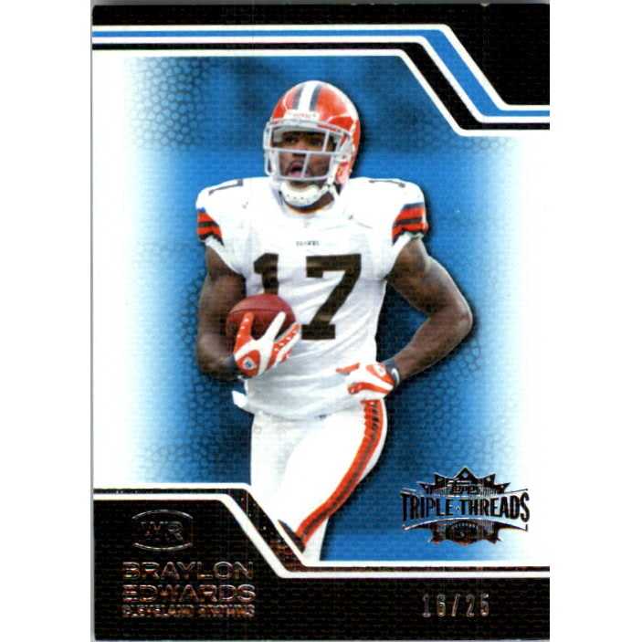 2008 Topps Triple Threads Sapphire #59 Braylon Edwards 2008 Topps Triple Threads Sapphire #59 Braylon Edwards