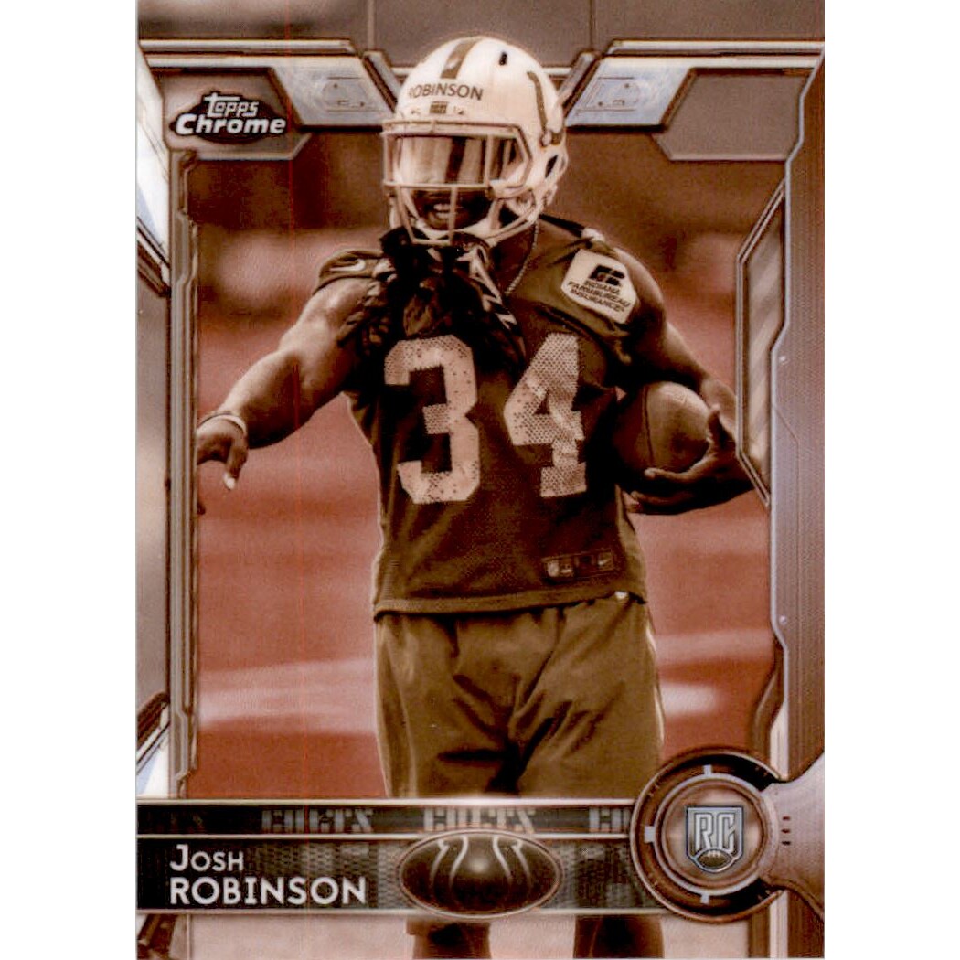 2015 Topps Chrome Sepia Refractors #198 Josh Robinson. rookie card picture