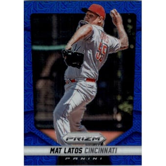 2014 Panini Prizm Prizms Blue Mojo #23 Mat Latos