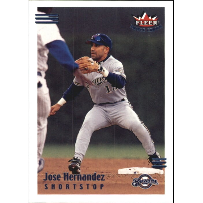 2002 Fleer Triple Crown RBI Parallel #28 Jose Hernandez/78. rookie card picture
