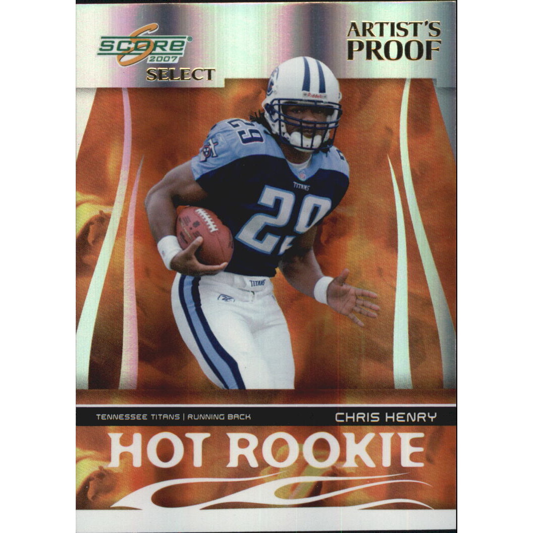 2007 Select Hot Rookies Artist's Proof #15 Chris Henry