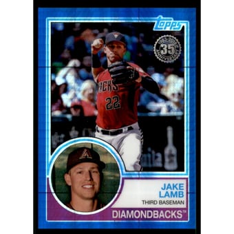 2018 Topps '83 Topps Silver Pack Chrome Blue Refractors #118 Jake Lamb