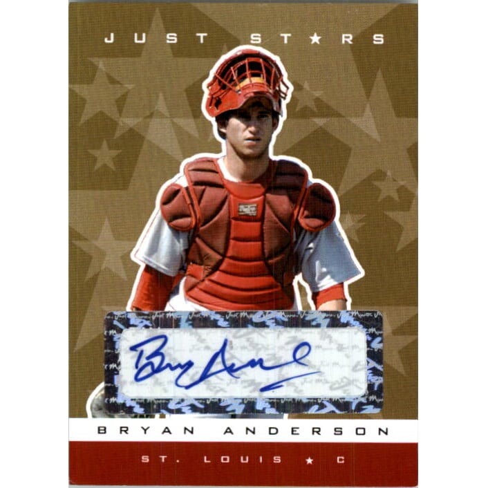 2007 Just Stars Autographs Gold #51 Bryan Anderson