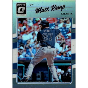 2017 Donruss Optic Black #70 Matt Kemp