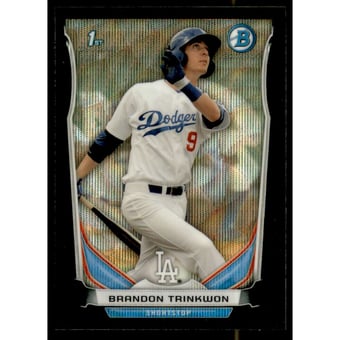 2014 Bowman Chrome Prospects Black Wave Refractors #BCP31 Brandon Trinkwon