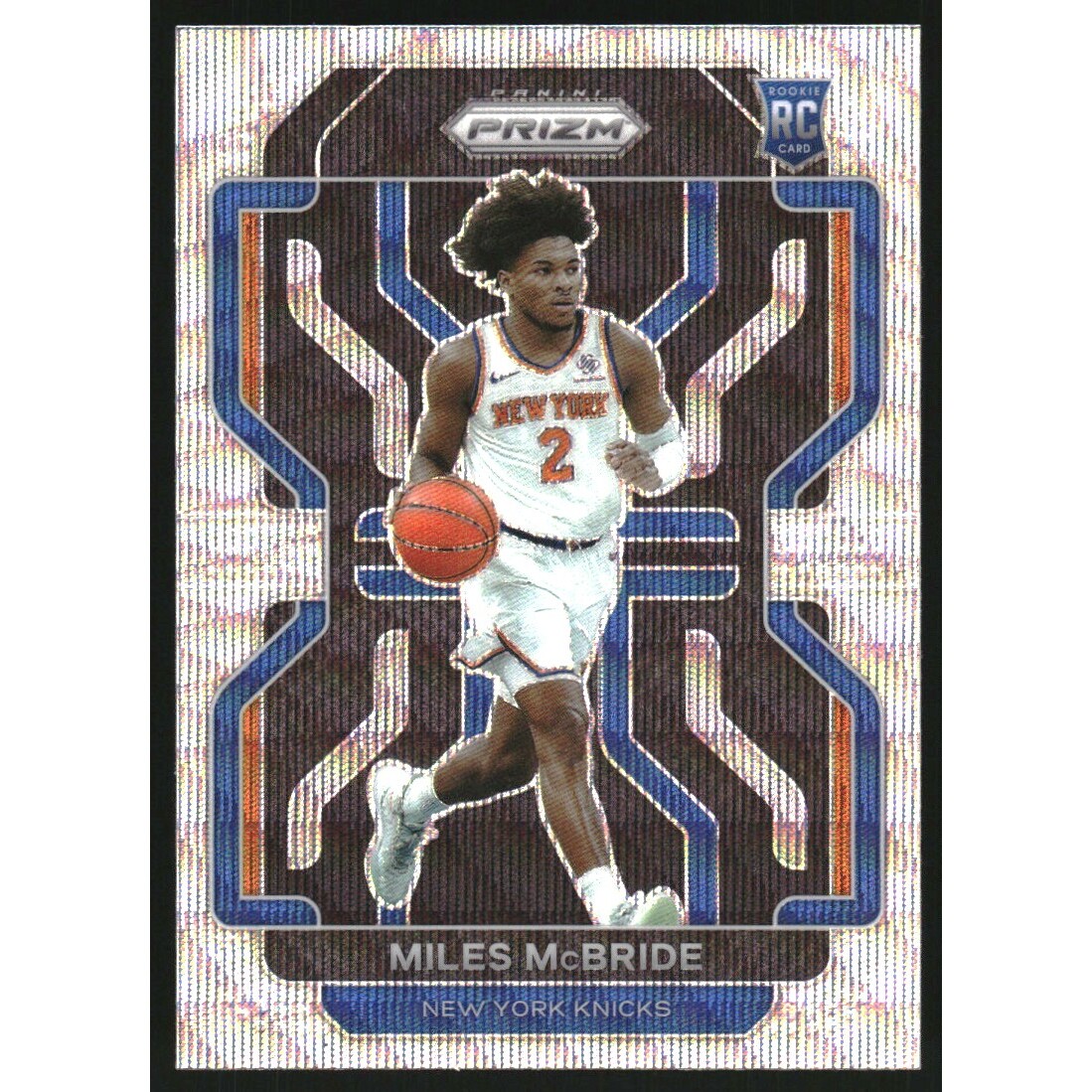 2021-22 Panini Prizm Prizms Factory Set Silver Wave #283 Miles McBride