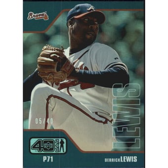 2002 Upper Deck 40-Man Electric Rainbow #509 Derrick Lewis