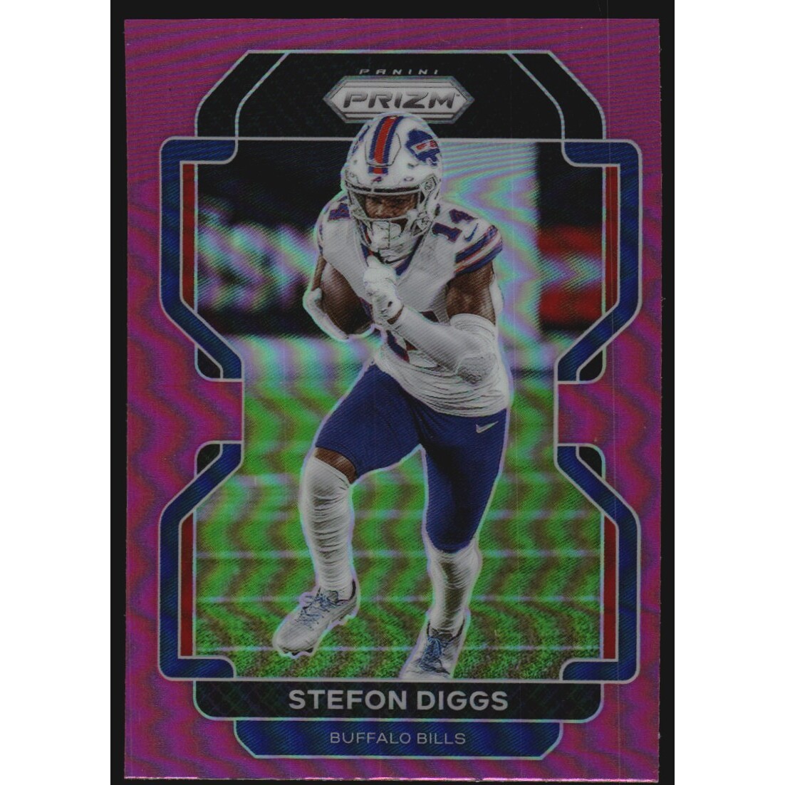 2021 Panini Prizm Prizms Pink #114 Stefon Diggs. rookie card picture