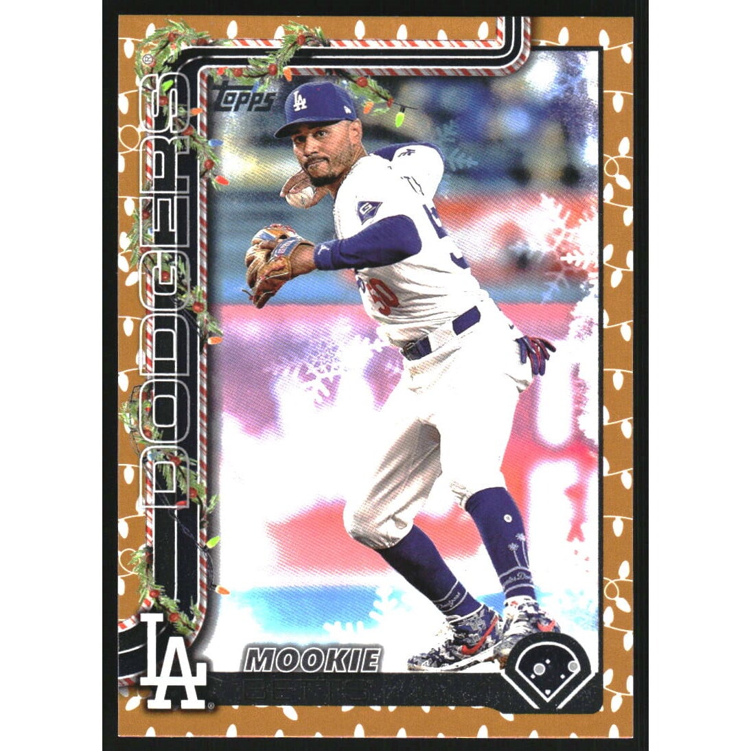 2025 Topps Holiday Gold Lights #H52 Mookie Betts