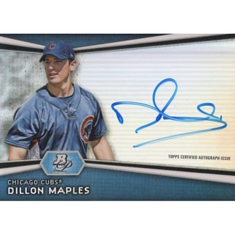 2012 Bowman Platinum Prospect Autographs #DM Dillon Maples