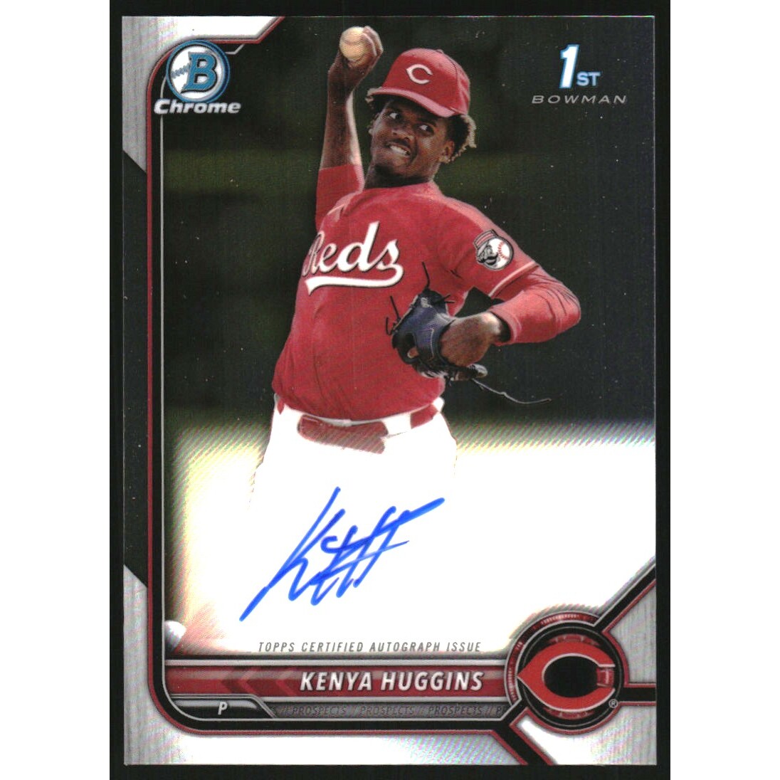 2022 Bowman Chrome Draft Autographs #CDAKH Kenya Huggins