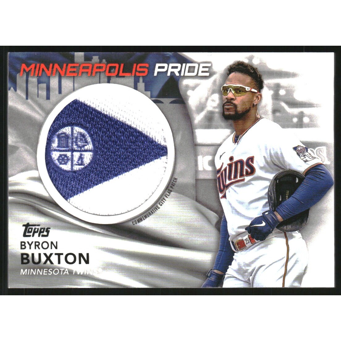 2022 Topps Commemorative City Flag Patches #CFPBB Byron Buxton