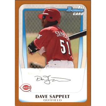 2011 Bowman Prospects Orange #BP37 Dave Sappelt