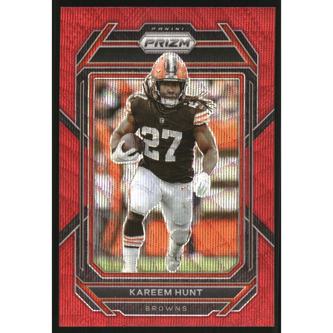 2022 Panini Prizm Prizms Red Wave #68 Kareem Hunt