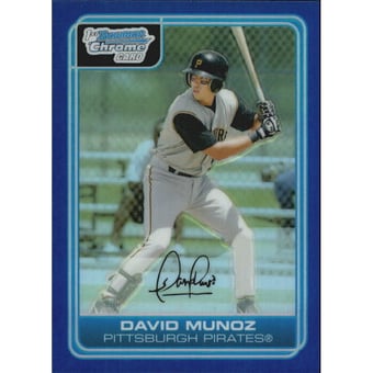 2006 Bowman Chrome Prospects Blue Refractors #BC9 David Munoz