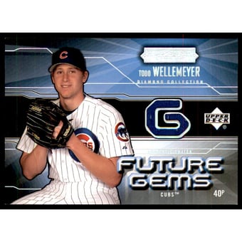 2004 UD Diamond All-Star Future Gems Jersey #TW Todd Wellemeyer