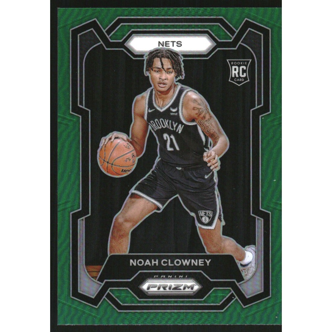 2023-24 Panini Prizm Prizms Green #165 Noah Clowney