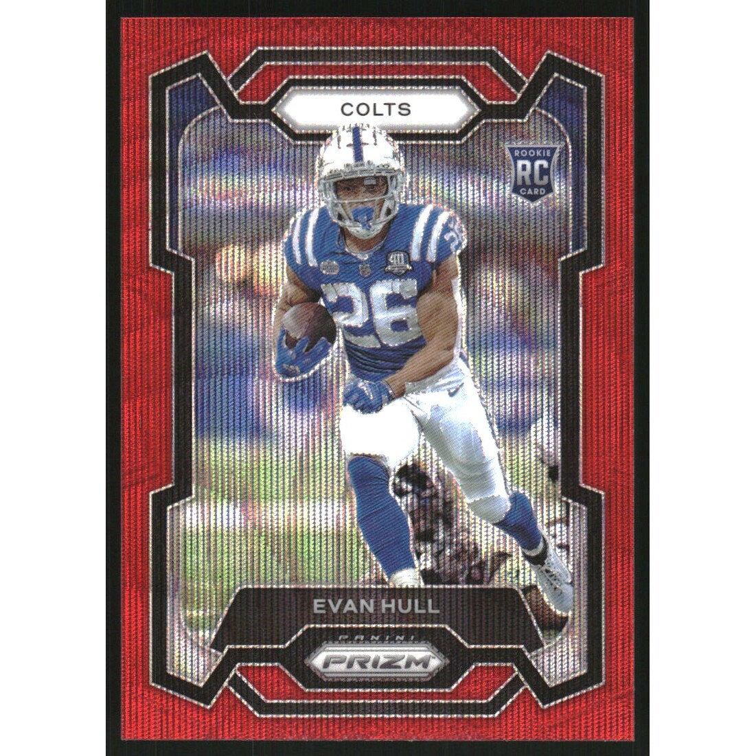 2023 Panini Prizm Prizms Red Wave #344 Evan Hull