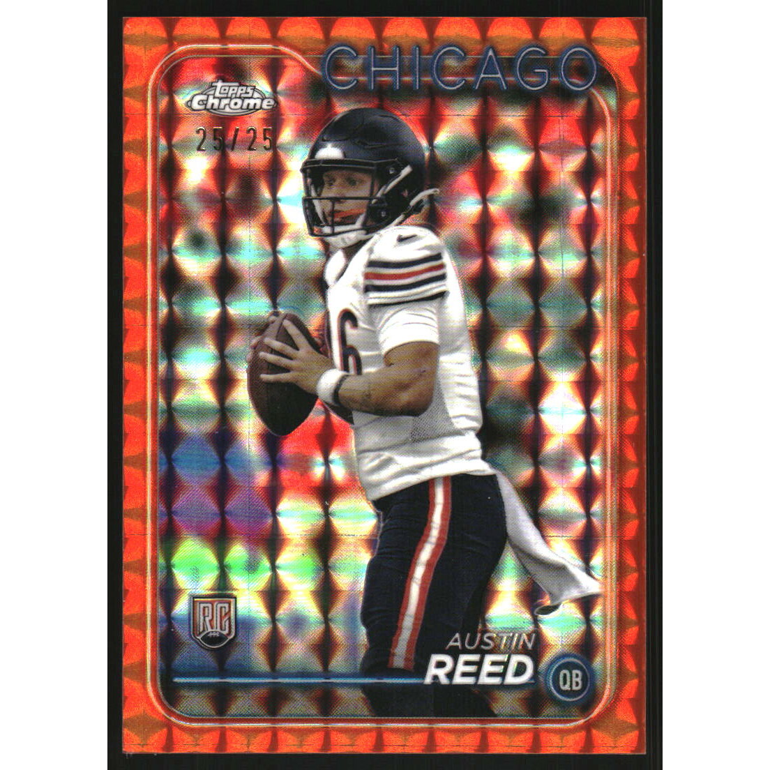 2024 Topps Chrome Orange Geometric Refractors #249 Austin Reed. rookie card picture