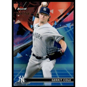 2021 Finest Purple and Aqua Vapor Refractors #58 Gerrit Cole