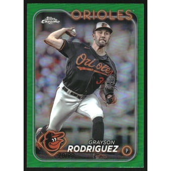 2024 Topps Chrome Green Refractors #268 Grayson Rodriguez