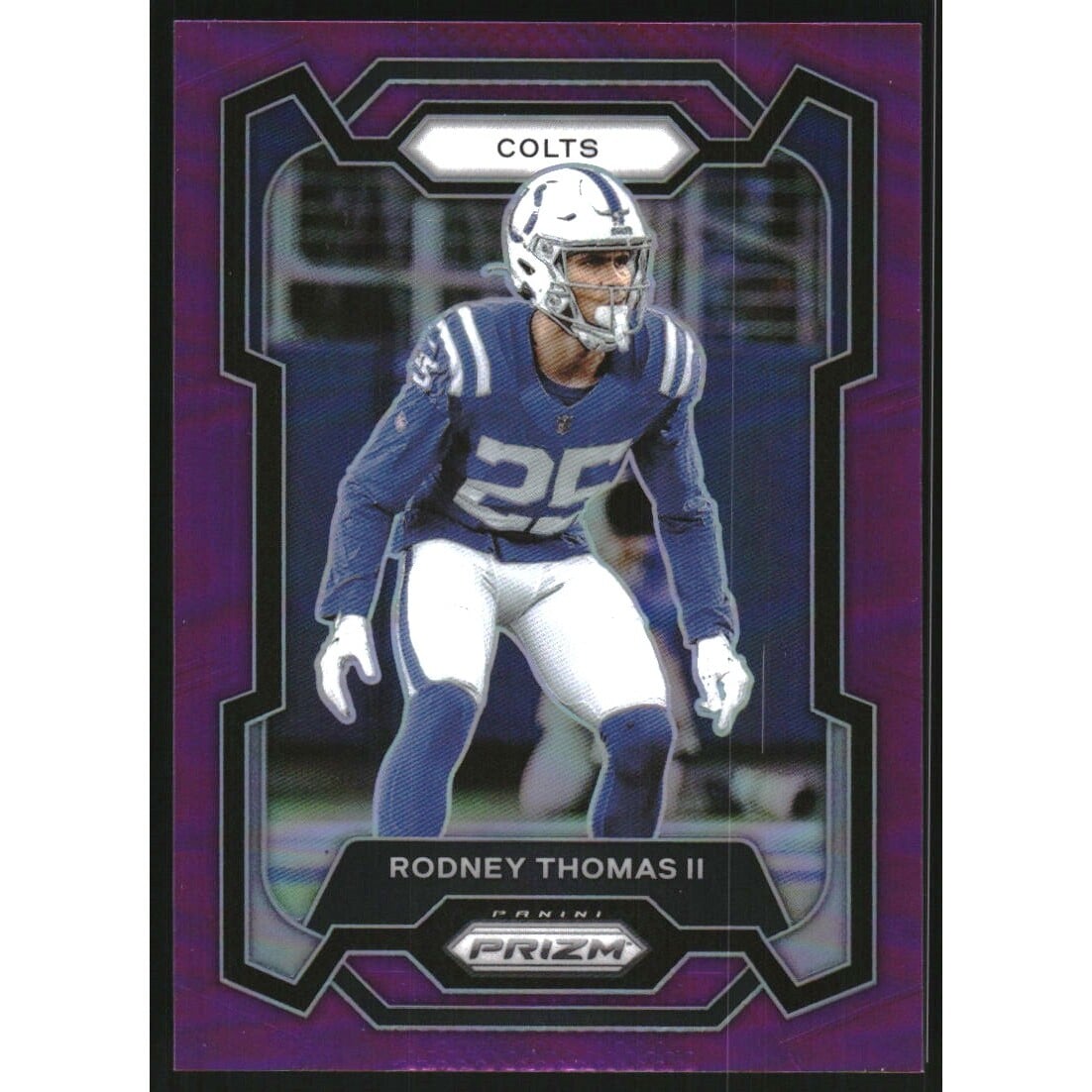 2023 Panini Prizm Prizms Purple #130 Rodney Thomas II. rookie card picture