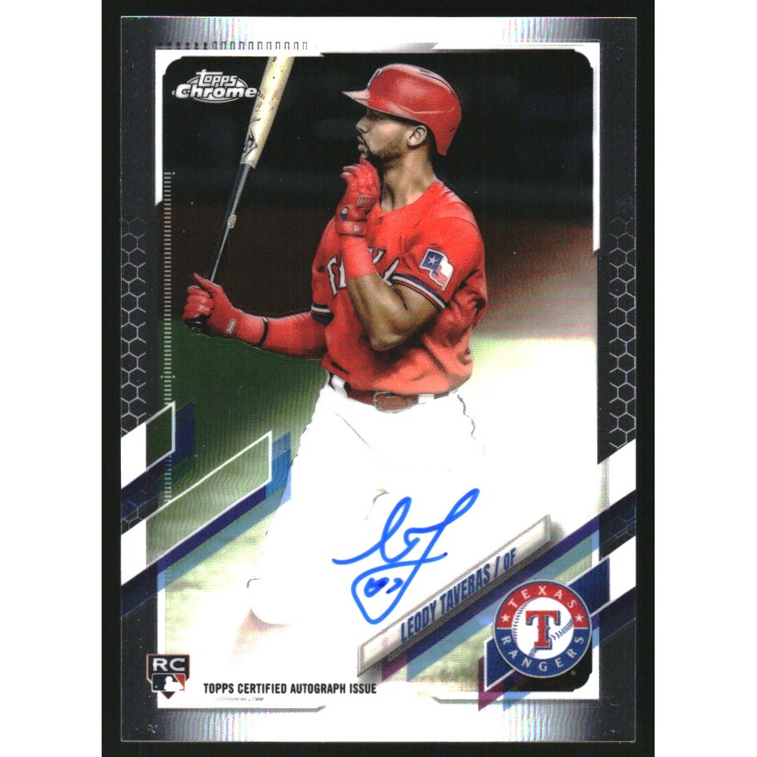 2021 Topps Chrome Rookie Autographs #RALT Leody Taveras