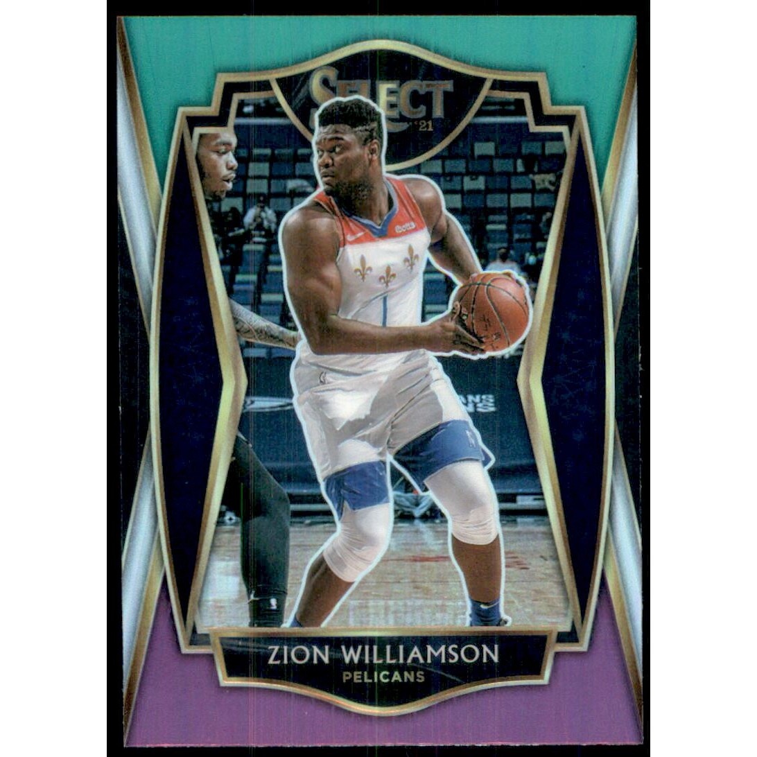 2020-21 Select Prizms Green White Purple #126 Zion Williamson