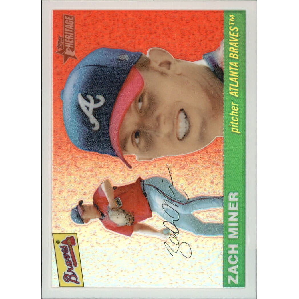2004 Topps Heritage Chrome Refractors #THC62 Zach Miner. rookie card picture