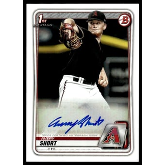 2020 Bowman Prospect Autographs #PAASH Avery Short
