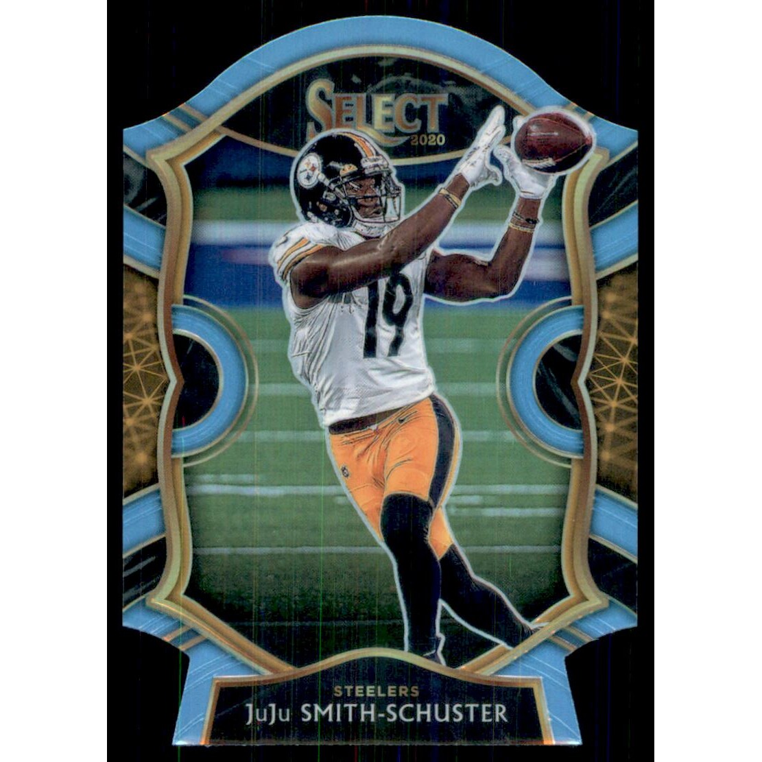2020 Select Prizm Light Blue Die Cut #40 JuJu Smith-Schuster