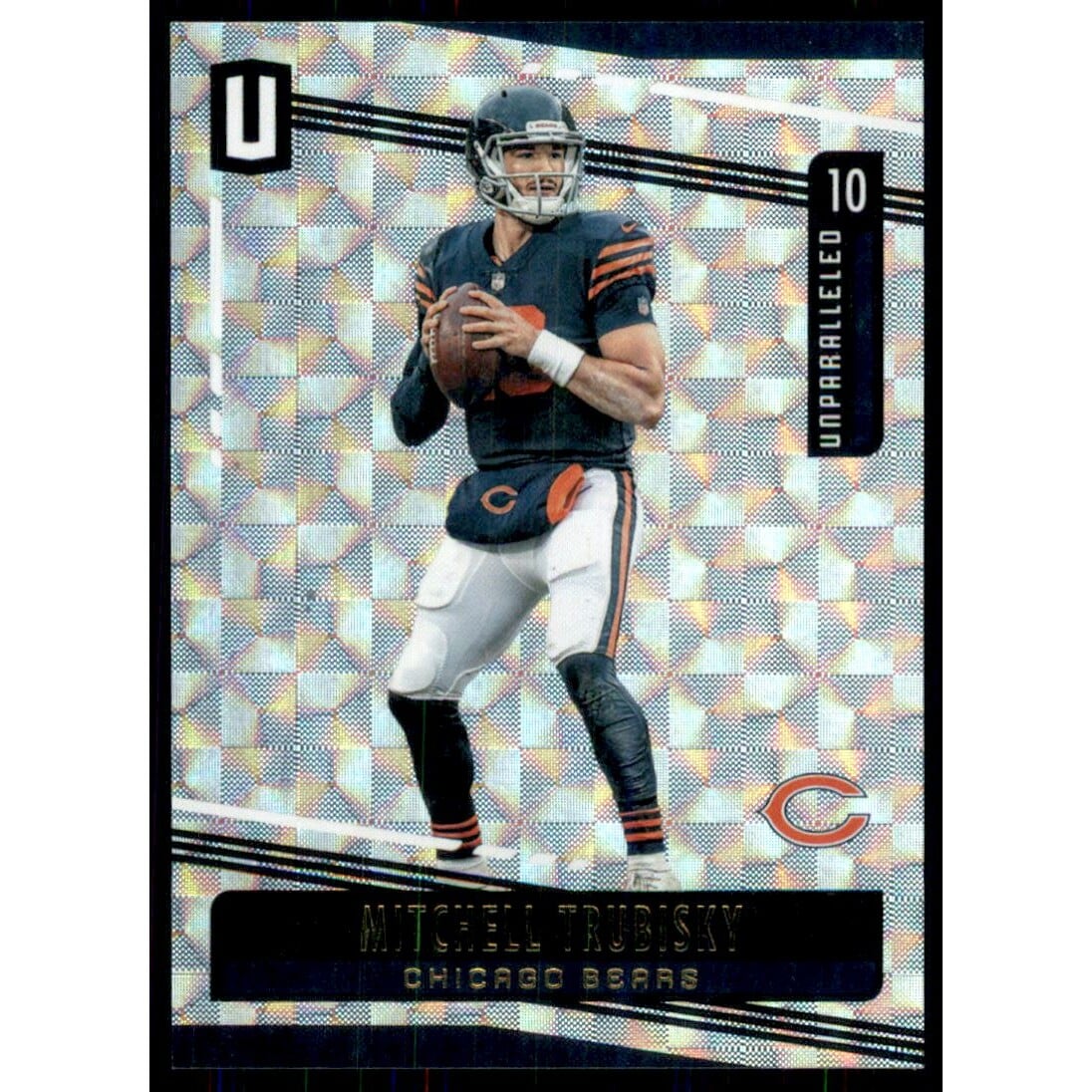 2019 Panini Unparalleled Hyper #194 Mitchell Trubisky. rookie card picture