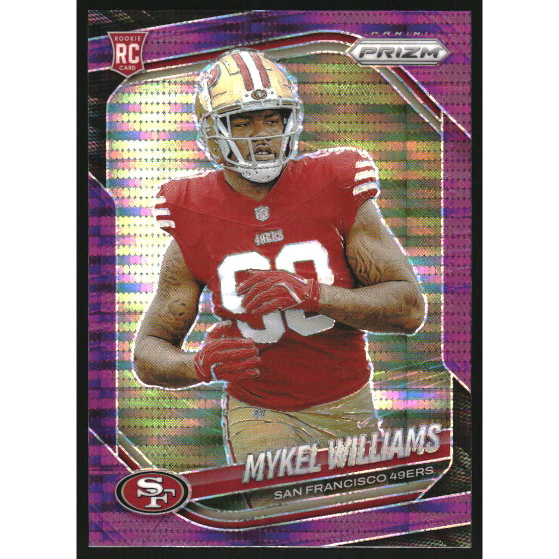 2025 Panini Prizm Prizms Purple Pulsar #304 Mykel Williams